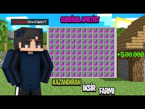 EN ÇOK KAZANDIRAN İKSİR FARMI!!-Craftrise Survival Ametist