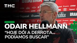 COLETIVA DO TÉCNICO ODAIR HELLMANN após a derrota do Athletico para o Palmeiras