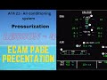 ECAM page Presentation-A320 Family | Pressurization-Lesson 4|Aircraft Maintenance| Air conditioning