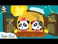 Action ! Elephant Firefighter | Baby Panda's Home is on Fire | Christmas Song | BabyBus