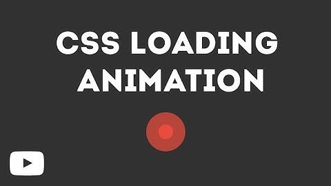 Cool CSS Loading Animation Using Only HTML & CSS
