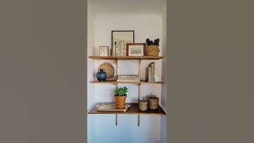 DECORATE BOOKSHELVES WITH ME #shorts #homedecor #howto #homestyling #interiordesign #interiordecor