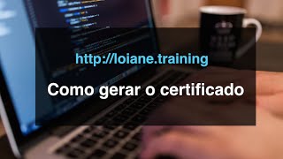 Curso de Java: Como gerar o certificado