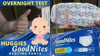 Huggies GoodNites Bedtime Pants Overnight Test | Featured Products | Services