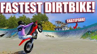 SKATEPARK FREERIDE VS THE FASTEST ELECTRIC DIRTBIKE IN MXBIKES!?