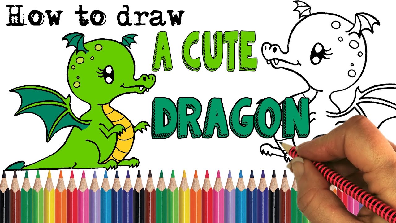 How to Draw a Cute Dragon YouTube