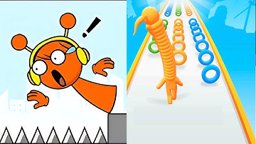 Spooky Bounce vs Long Neck Run - MAX LEVEL Gameplay Walkthrough (Android,iOS)  NEW UPDATE