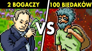 100 BIEDAKÓW vs 2 BOGACZY w POLSCE - KTO WYGRA? Worldbox