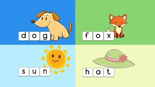 More than 50 popular 3-letter words. (visit candyseed.com for a full
list of words featured).this video uses bright and colorful images as
way to memorize ...