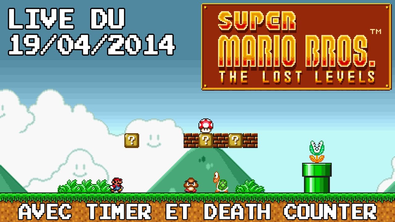 Mario Level Timer Mario Lost Levels - Live avec Timer et Death Counter - YouTube