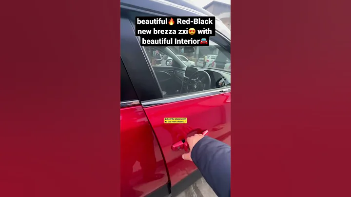 beautiful🔥 Red-Black new brezza zxi😍 with beautiful Interior🚘 @PBautotech #new #shorts #viral