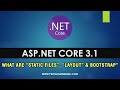 #4 ASP.NET Core 3.1 In Urdu & Hindi - What is Static Files, Layout View & Bootstrap