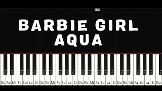 Barbie Girl - Aqua |Tutorial PIAN INCEPATORI