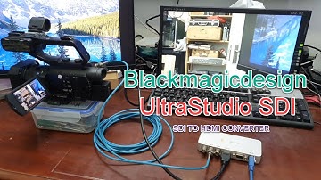 How to use the Blackmagic Design Ultra Studio SDI as a SDI to HDMI converter.