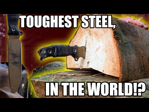 They say this is the toughest Knife steel ever Made! INFI STEEL DESTRUCTION!!