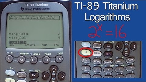 Any Base Logarithms on the TI89 Titanium Calculator