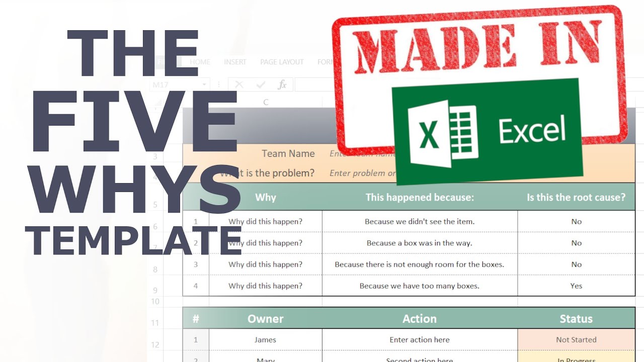 how-to-make-a-five-whys-template-in-excel-lean-problem-solving-youtube