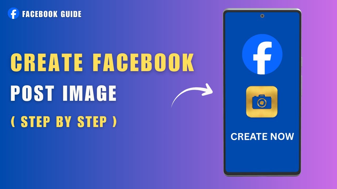 How to Create Facbook Post Image Tutorial (Step by Step) - YouTube