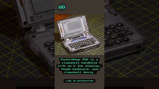 PocketMage PDA is a clamshell handheld with an E Ink display, thumb keyboard, and clamshell design