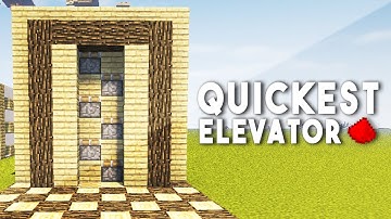 FASTEST REDSTONE ELEVATOR (Unlimited Height) - Minecraft Redstone Tutorial
