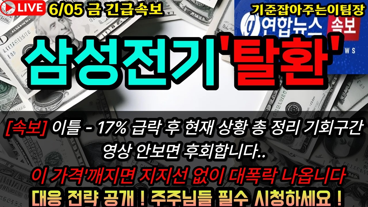 [삼성전기 주가전망]삼성전기 이틀 -17% 급락 후 반등, 지금 팔면 평생 후회합니다 목표가 300만원 총정리