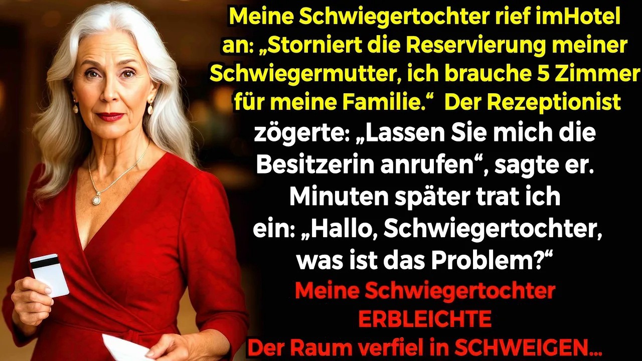 Meine Schwiegertochter stornierte mein Hotelzimmer – der Rezeptionist „Lassen Sie mich…“