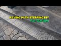 Build and Install DIY Paving Path Stepping for Garden