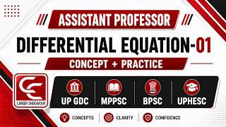 Assistant Professor | Mathematical Physics | Differential equation_L01. #csirnet #netphysics