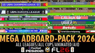 MEGA PACK of REAL ANIMATED ADBOARDS 2026 (Adborad-Server) ➠ PES 2021 & FOOTBALL LIFE 26