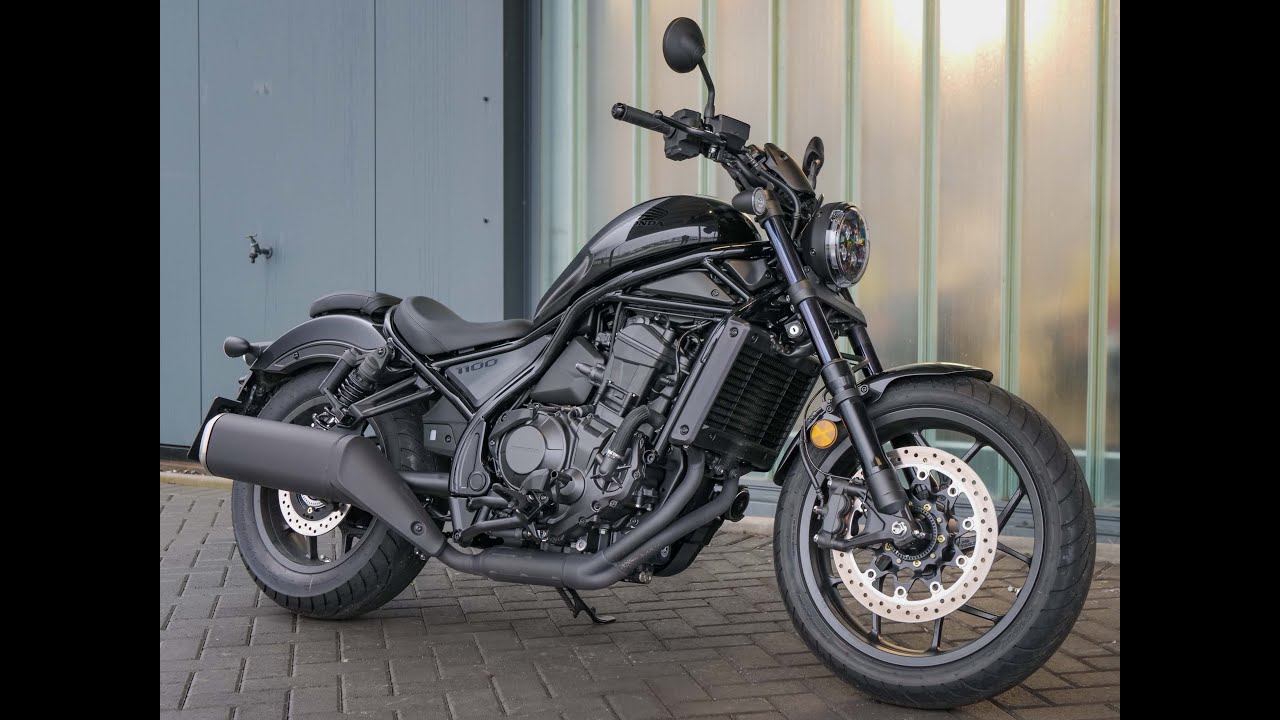 2023 Honda CMX1100 Rebel in Black Metallic - YouTube