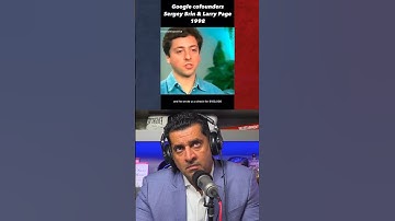 Google Cofounders Sergey Brin & Larry Page in 1998