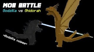 Minecraft PE Addon Mob Battle: Godzilla vs King Ghidorah screenshot 5