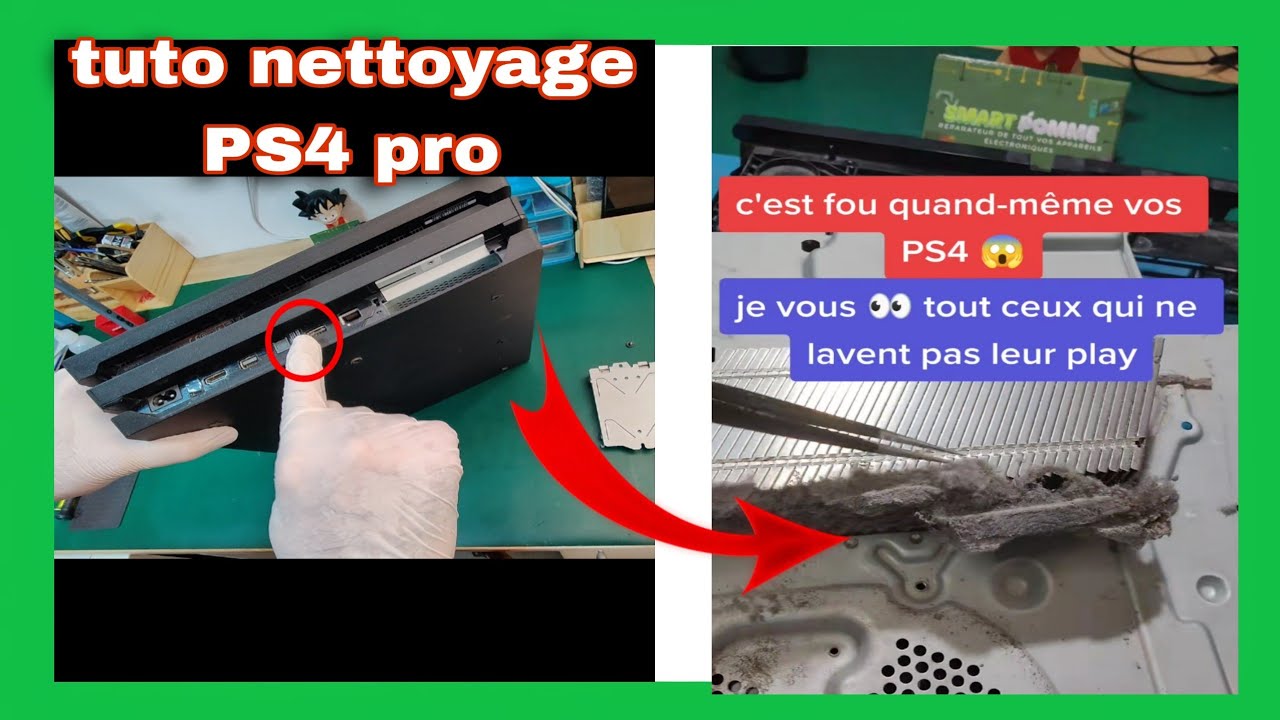 nettoyage complet d'une ps4 pro ( model CUH-7216B ) - YouTube