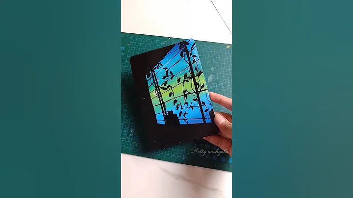 Gouache painting.#shorts #trending #youtubeshorts #art #artshorts #painting