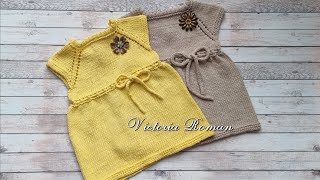 Rochita tricotata pentru fetite de 1 an. Tutorial pas cu pas