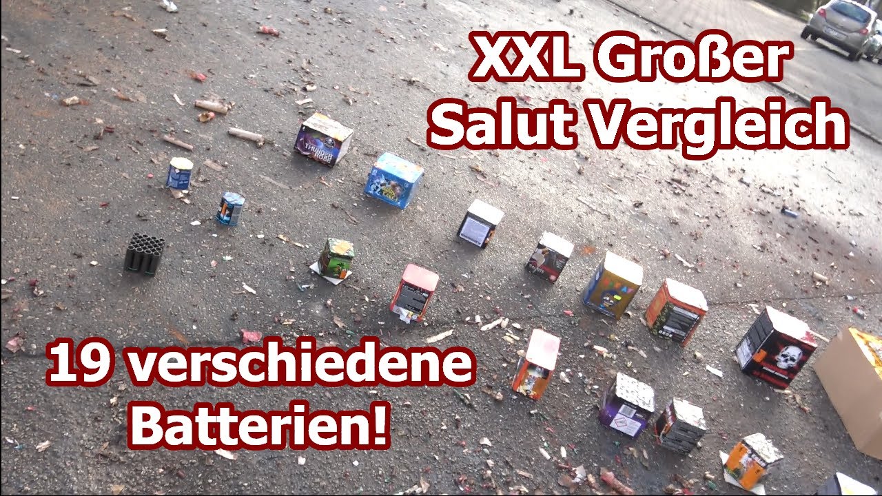 1000 Abo Special | Großer Salut Batterie Vergleich - Von Blue Thunder bis Hammer Spinner