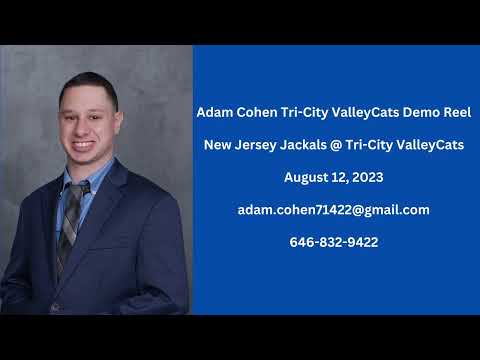 Adam Cohen 2023 Tri City ValleyCats Demo Reel 