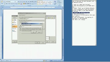 How to Password Protect 2007 Microsoft Word Documents