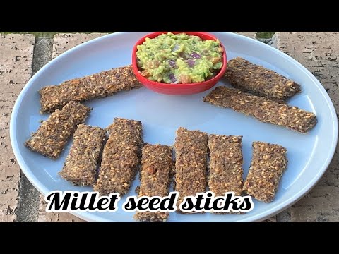 Millet seed sticks | Gluten free snack with cooked little millet |