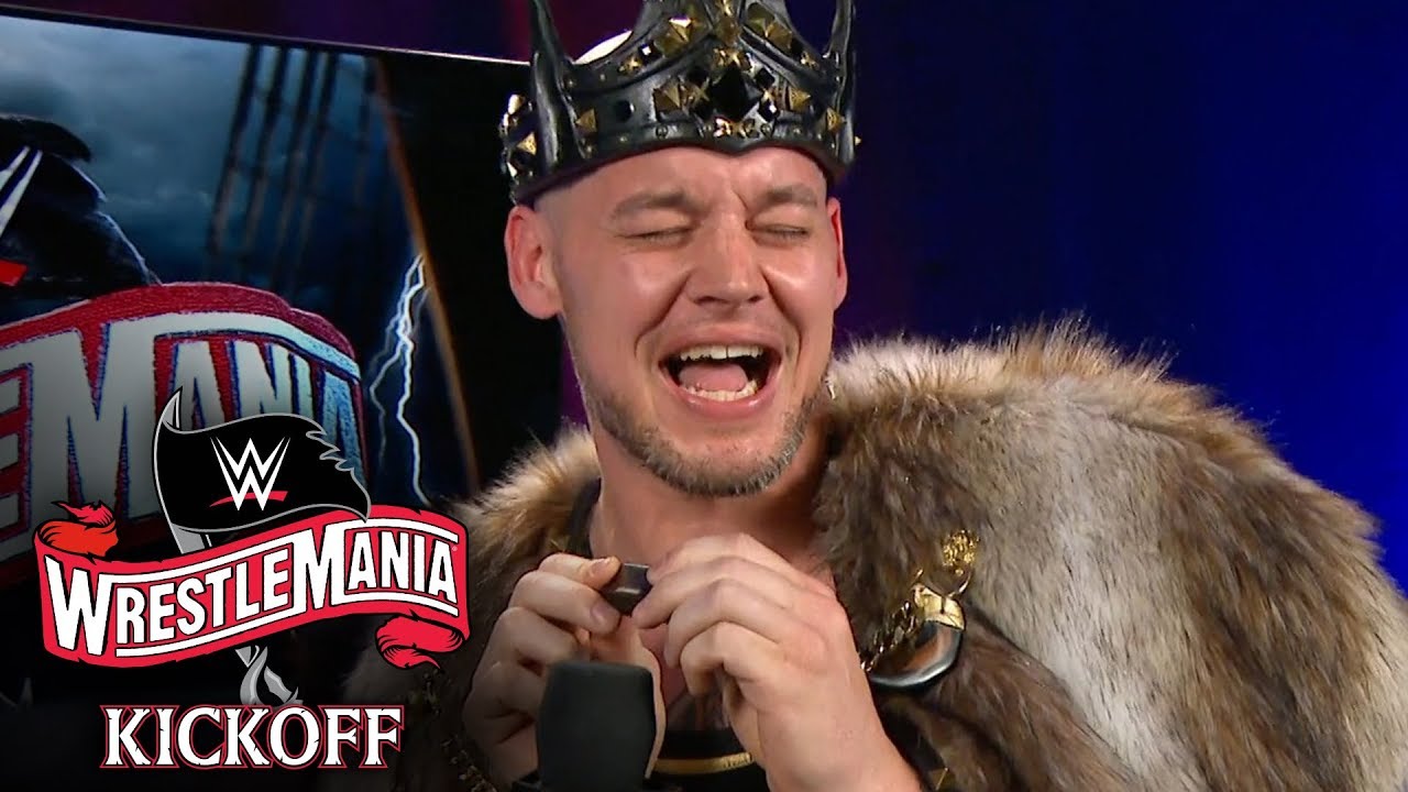King Corbin previews harsh new victory tune WrestleMania 36 Kickoff WWE Network Exclusive