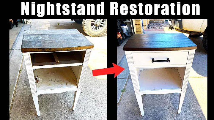 Nightstand Makeover Time lapse! Rustic Farmhouse Furniture Makeover/Renovation!