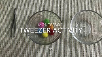 Montessori: Tweezer Activity