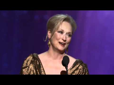 Meryl Streep winning Best Actress