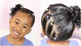 Side Ponytail w/ Elastics | Easy Hairstyles