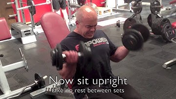 biceps: mechanical drop set