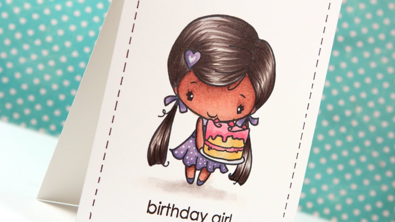 Color Wednesday #30 - TGF Birthday Anya 3 & Copic Markers kwernerdesign 2018