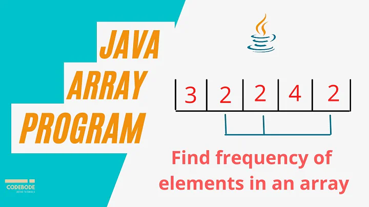 How to find the frequency of elements in an array | Java array practice programs | Code Body