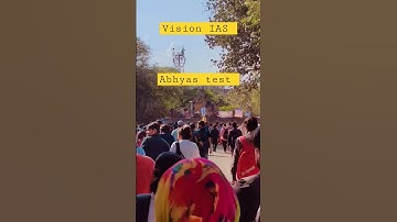 vision IAS abhyas test 1, mukharjee Nagar