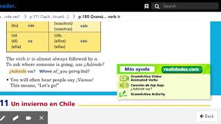 Sr. West Spanish I Verb IR Chapter 4 A