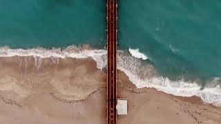 Aerial videos of Juno Beach Pier